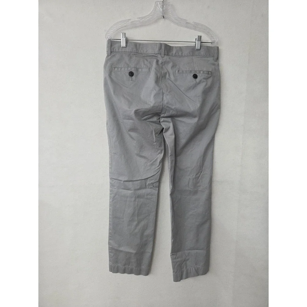 Billy Reid Leonard Chino Pants Mens 32x28 Gray Straight Leg 100% Cotton Peru